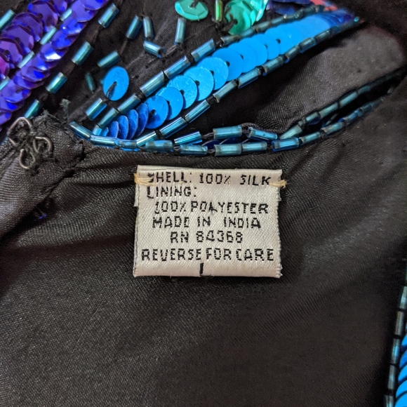 Laurence Kazar New York Silk Siquence Dress - Picture 9 of 10